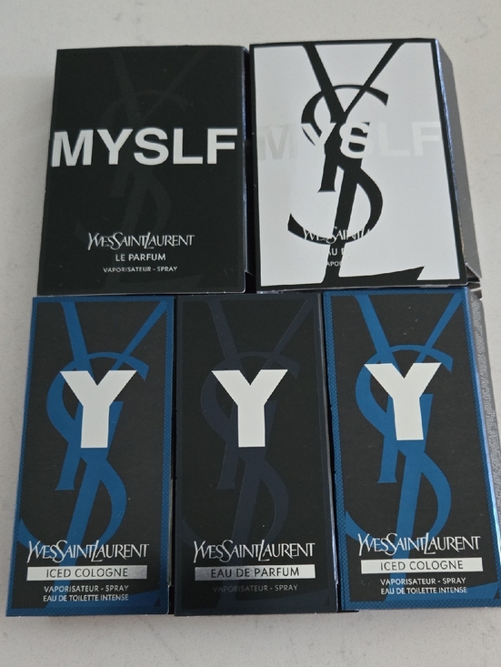 Yves Saint Laurent Other - NEW never Used Ysl Mens Bundle Y & MYSELF & Brand New Iced SAMPLES